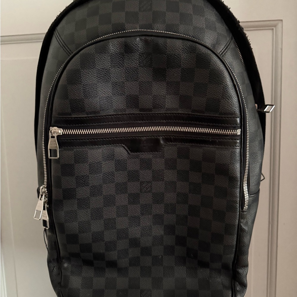 Louis Vuitton Black Damier Graphite Canvas Backpack